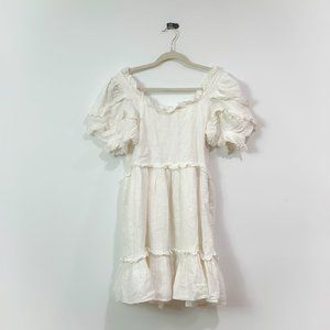 Topshop ivory mini dress, US 6